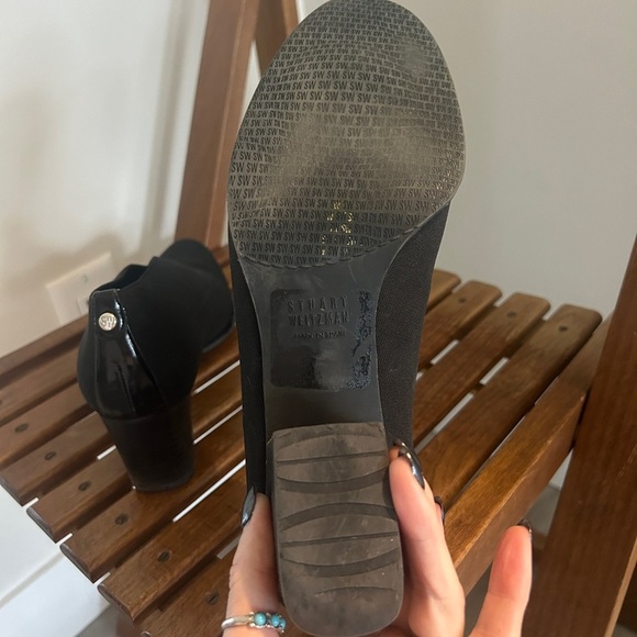 Stuart Weitzman Black Suede Heels - Picture 9 of 9